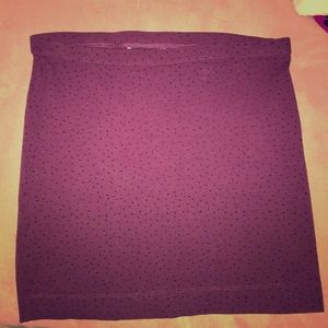 Burgundy H&M Mini Skirt